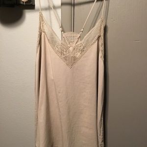 Lace trim tank